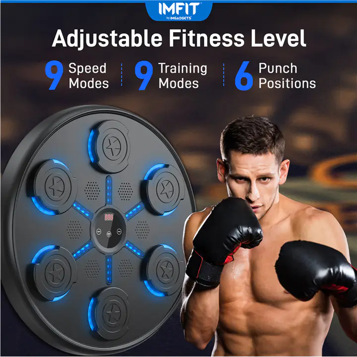 IMFIT Music Boxing Machine with gloves, Punching equipment for home