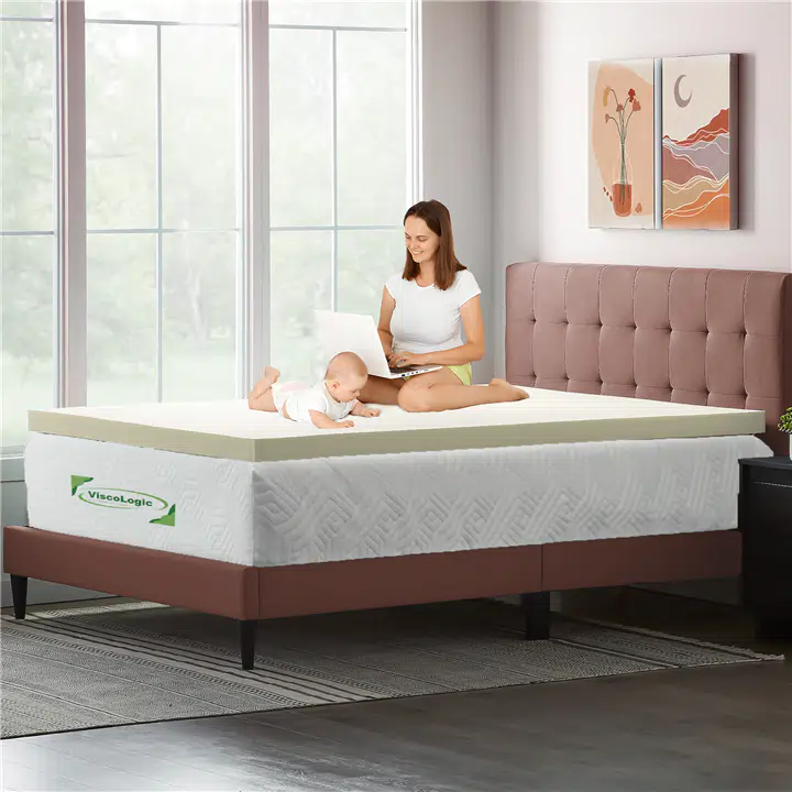 1 inch Twin / Single Gel Memory Foam Mattress Topper & a Free Pillow