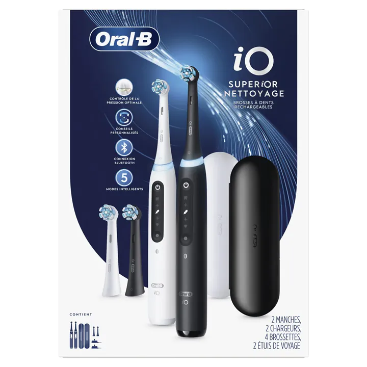 Oral-B iO Series 5 Electric Rechargeable Power Toothbrush, iO5 2-pack