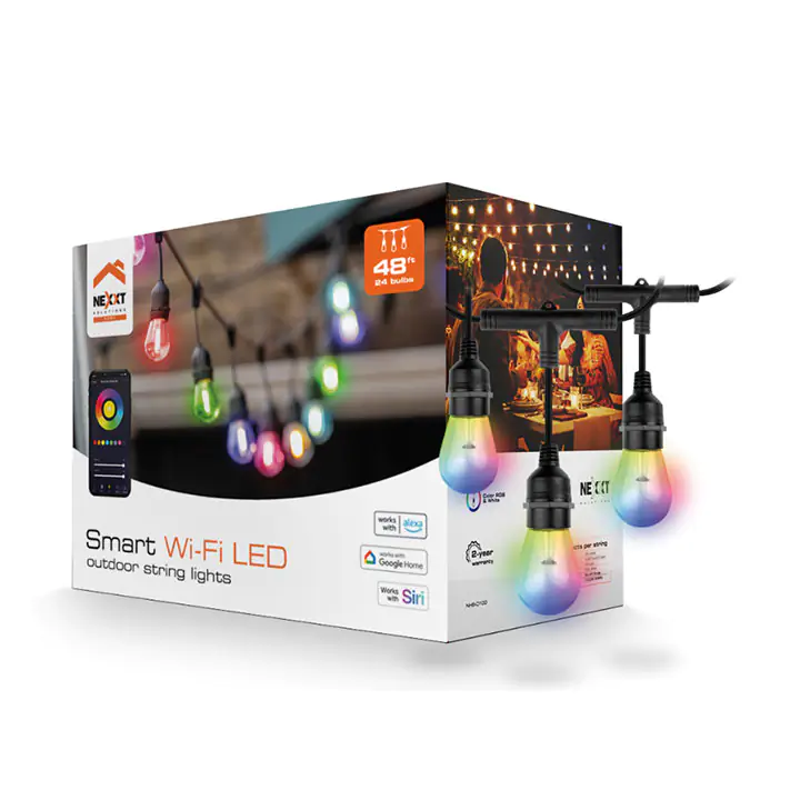 Nexxt Solutions Smart Wi-Fi outdoor string lights