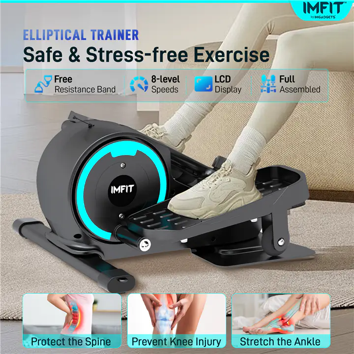 IMFIT Elliptical Trainer for Home Use, 350 lb Weight Capacity
