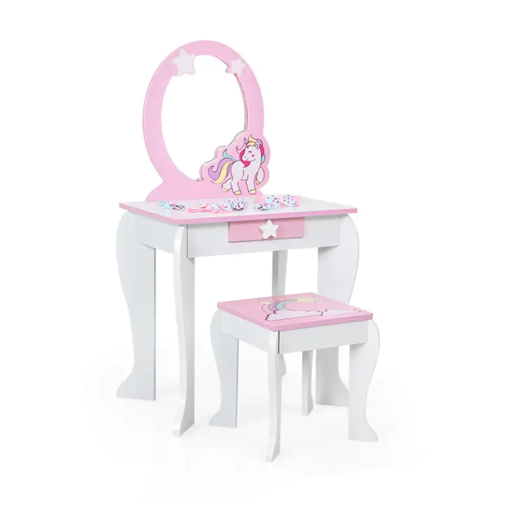 Wooden Kids Makeup Dressing Table