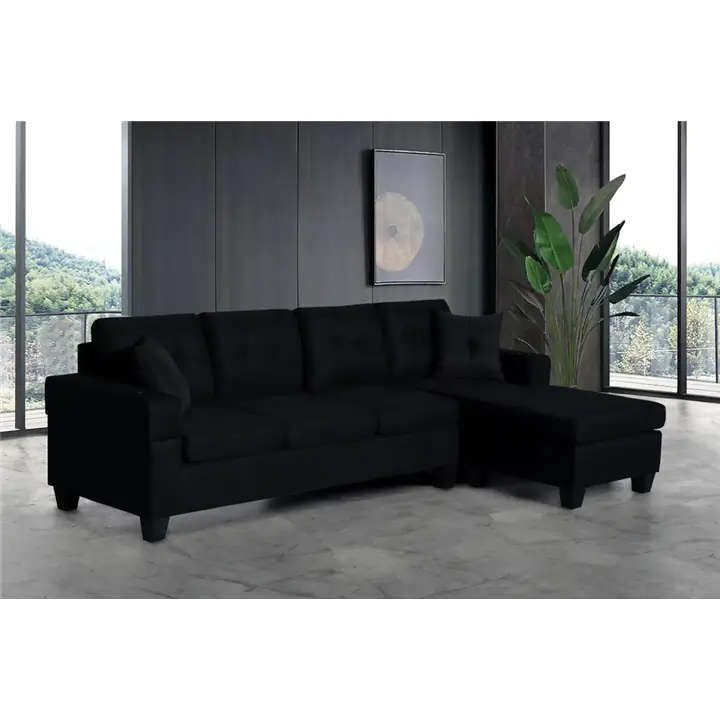 Sectional Sofa-Black