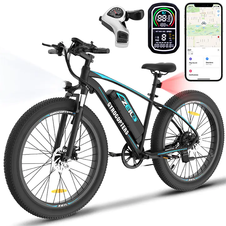 Gyrocopters Zeil Mountain eBike 500W - Black