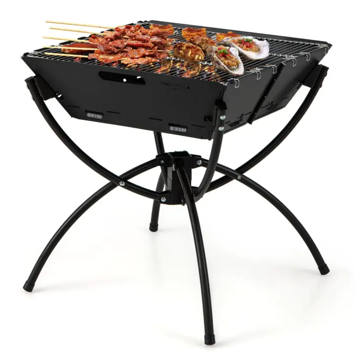 3-in-1 Camping Grill - Black
