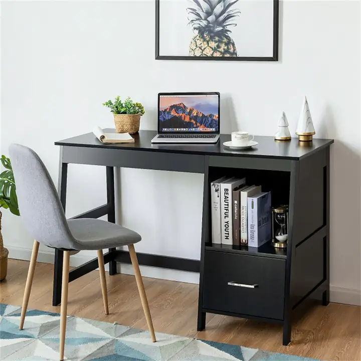 47.5' Home Office Desk- Black