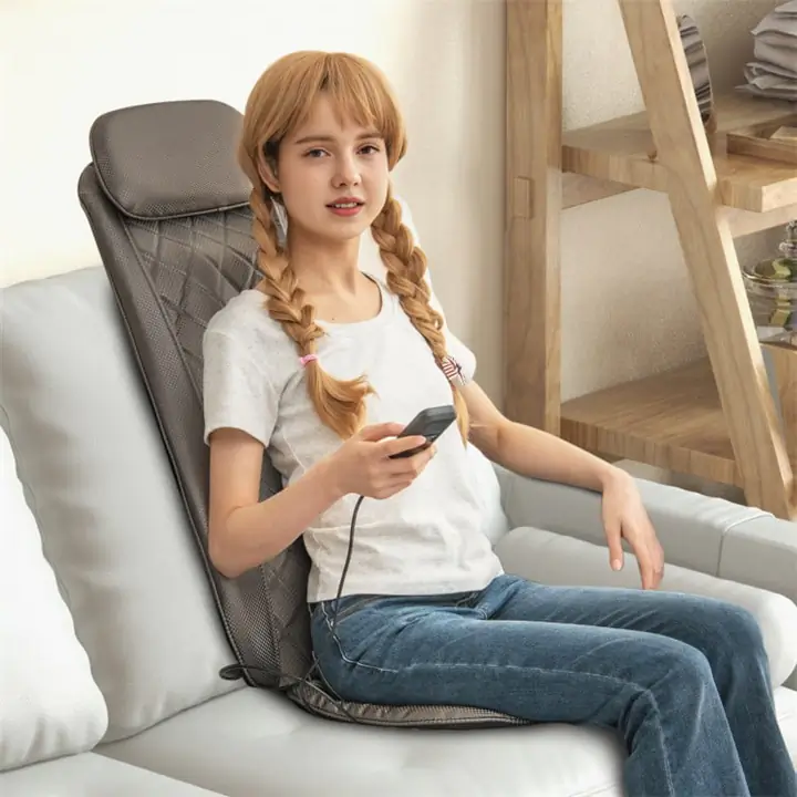 Vibration and Heat Massage Chair Pad with Heat