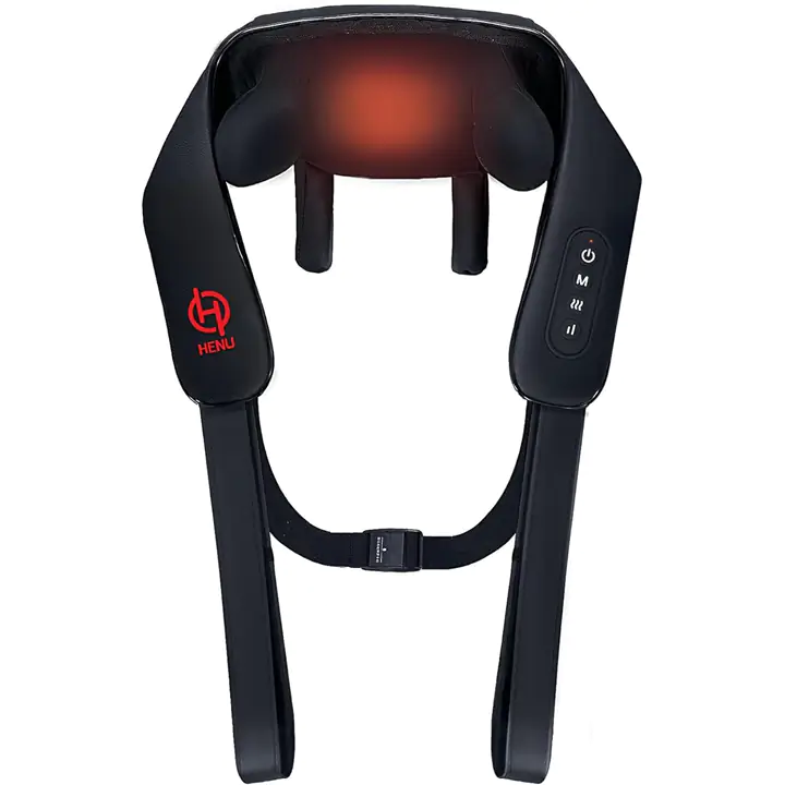 HENU Cordless Neck and Shoulder Massager With A Support Pillow