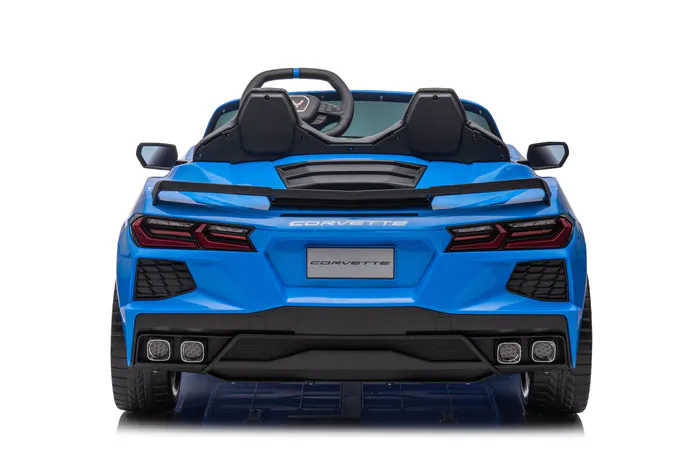 Blue 2024 Licensed 24V Chevrolet Corvette C8 Ride On Car With RC