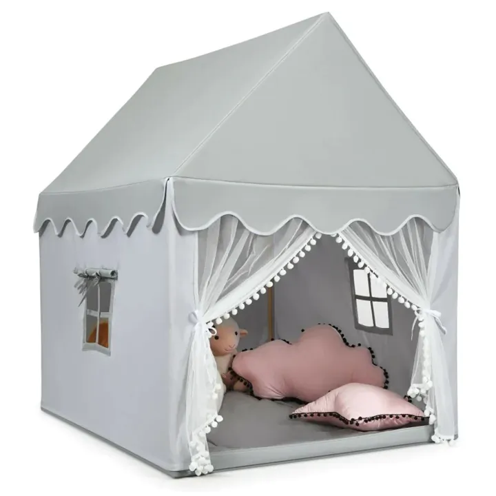 Children Play Castle Fairy Tent Indoor Playhouse with Mat