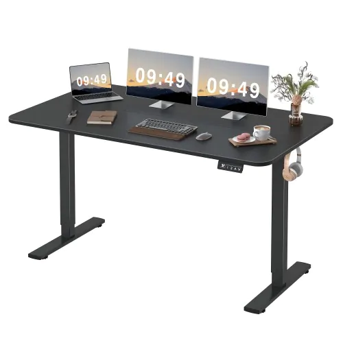 140x60cm Electric Standing Desk w/Quiet Motor, Quick Assembly