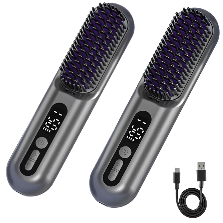 LOWRA ROUGE SL-620 Hair Straightener Brush - 2 Pack