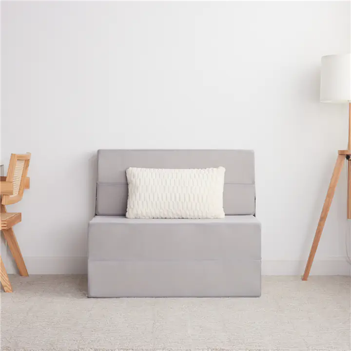 Polysleep Grey Foldable Mattress & Sofa — Twin XL Size