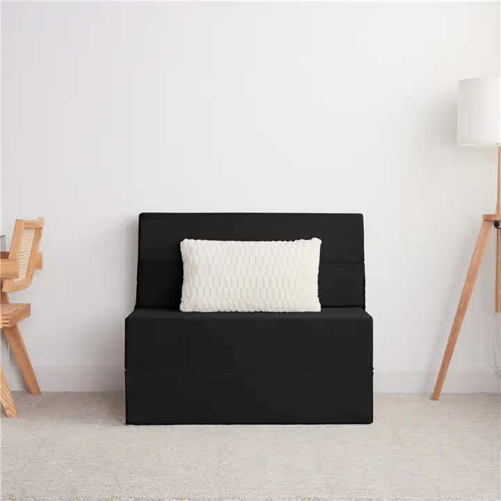 Polysleep Black Foldable Mattress & Sofa — Twin XL Size