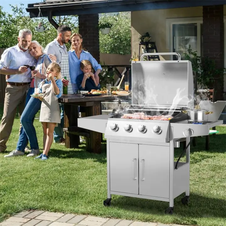 50000 BTU 5-Burner Propane Gas BBQ Grill