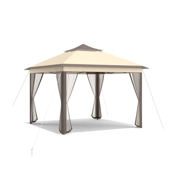 QuickShade 2-Tier Gazebo - Brown