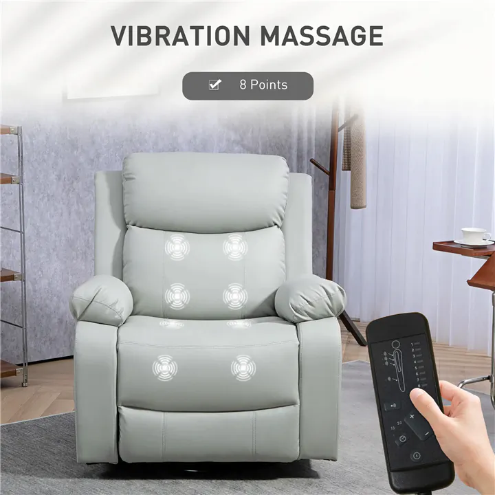 Swivel Massage Rocker - Light Grey