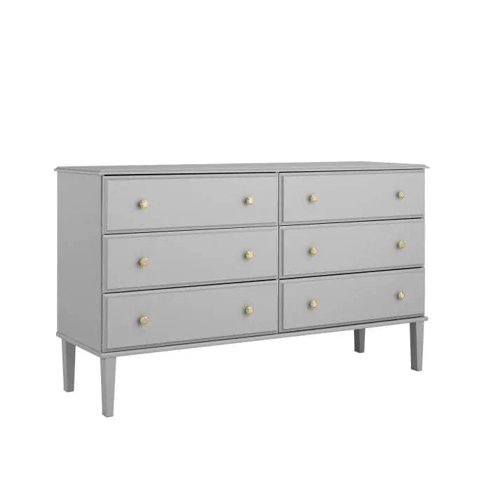 Modubox Lux 6 Drawer Dresser in Grey