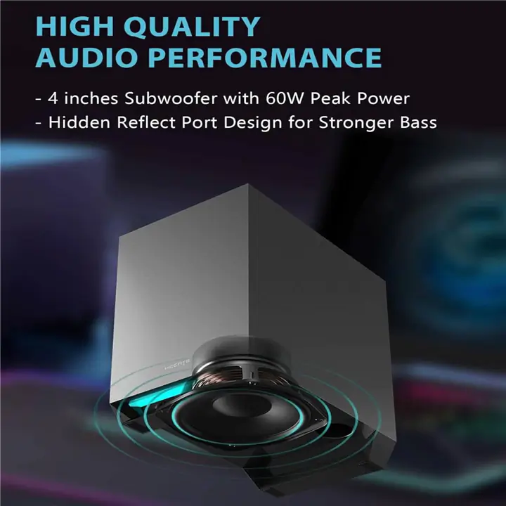 Edifier Gaming Speakers with Subwoofer Line Out, BT Computer Speaker