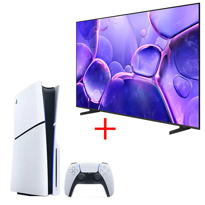 Samsung 65" UHD 4K Smart TV & PS5 Slim Disc Edition Bundle