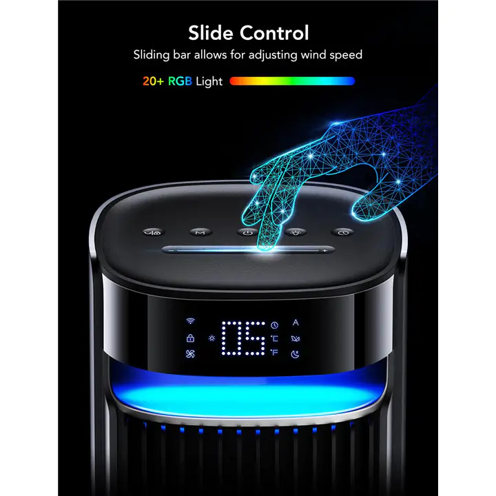 Goveelife 42'' Tower Fan for Bedroom, Smart Floor Fan