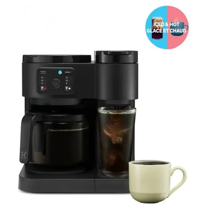 Hot & Iced Single Serve K-Cup and Carafe Coffee Maker