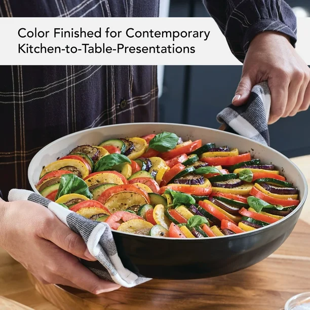 KitchenAid Ceramic Forged Aluminum Nonstick Cookware Set, 10 Piece