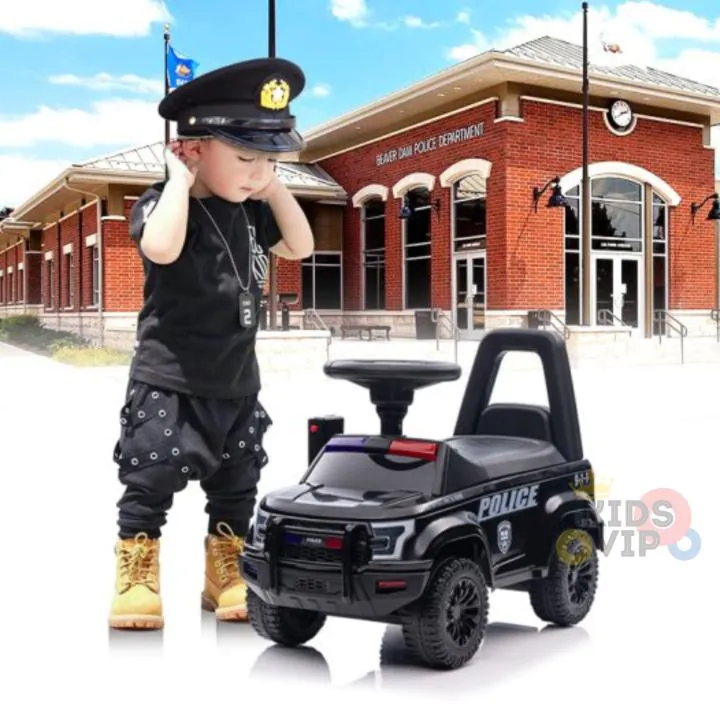 6V Police Edition Toddler Ride-On W/ Siren, Lights & Bluetooth Music