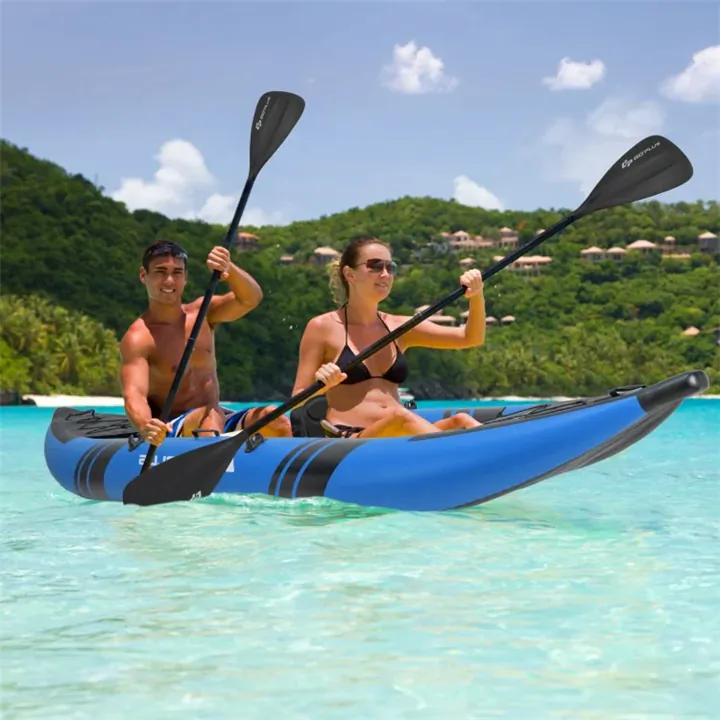 Inflatable Two person Kayak Set with Aluminium Oars