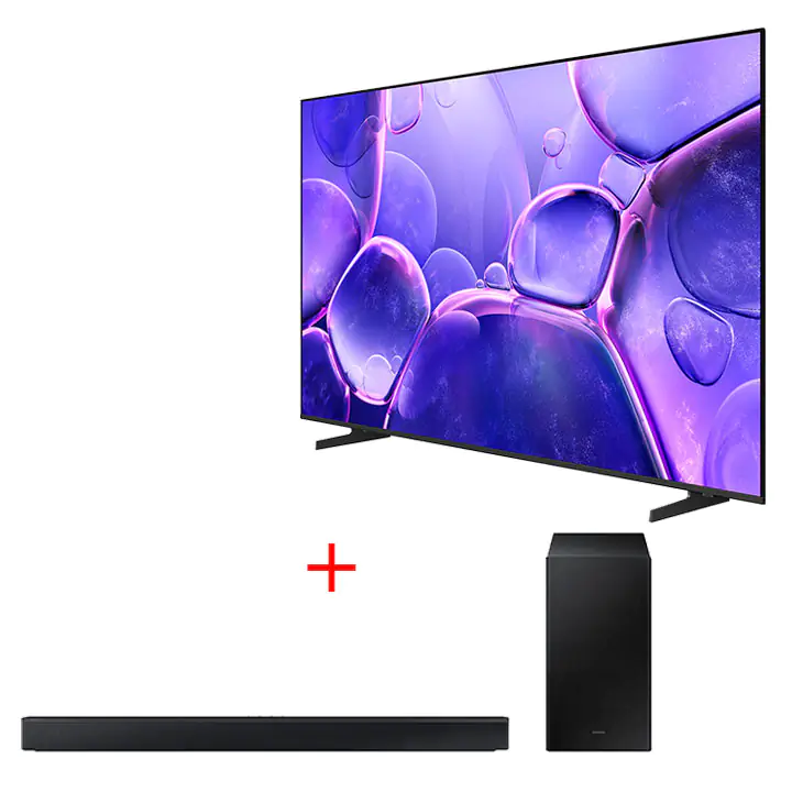 Samsung 75" UHD 4K Smart TV & Samsung HW-C445 2.1ch Soundbar