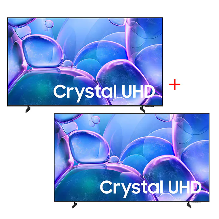 Samsung 43" U7900F Crystal UHD 4K Smart TV - Bundle of 2