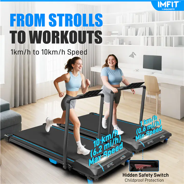 IMFIT Walking Pad Pro Treadmill, Compact Foldable Design