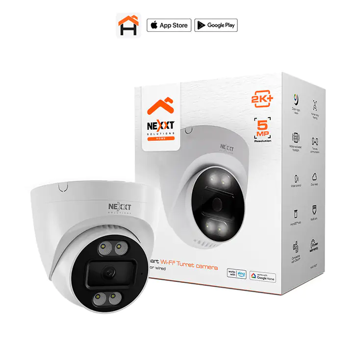 Nexxt Smart Wi-Fi® Turret camera - Indoor wired