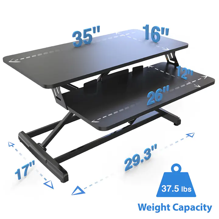 IMGadgets Electric Standing Desk with 35' Sit-Stand Desk Riser