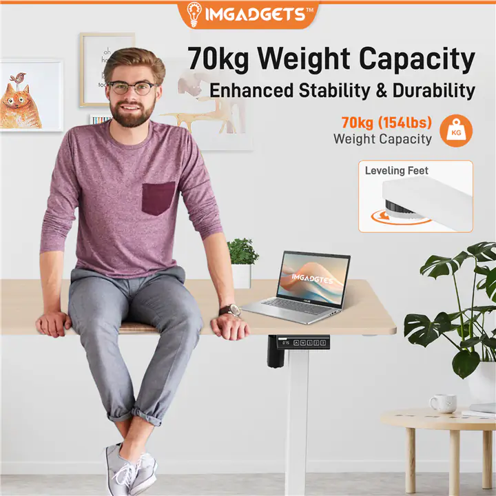 IMGadgets Electric Standing Desk with 33' Sit-Stand Desk Riser