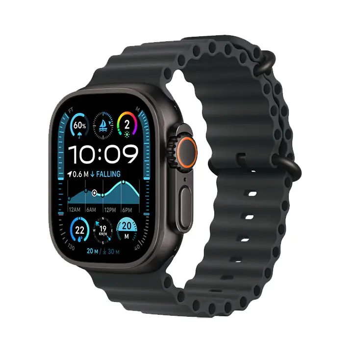 Apple Watch Ultra 2 49mm - Black Titanium Case/Black Ocean Band