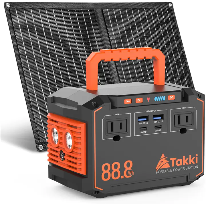 Takki 150 W Solar Generator Kit with 21 W Panel