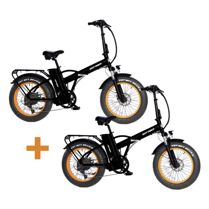GoTyger 20" 500W 48V Foldable eBike - Bundle of 2
