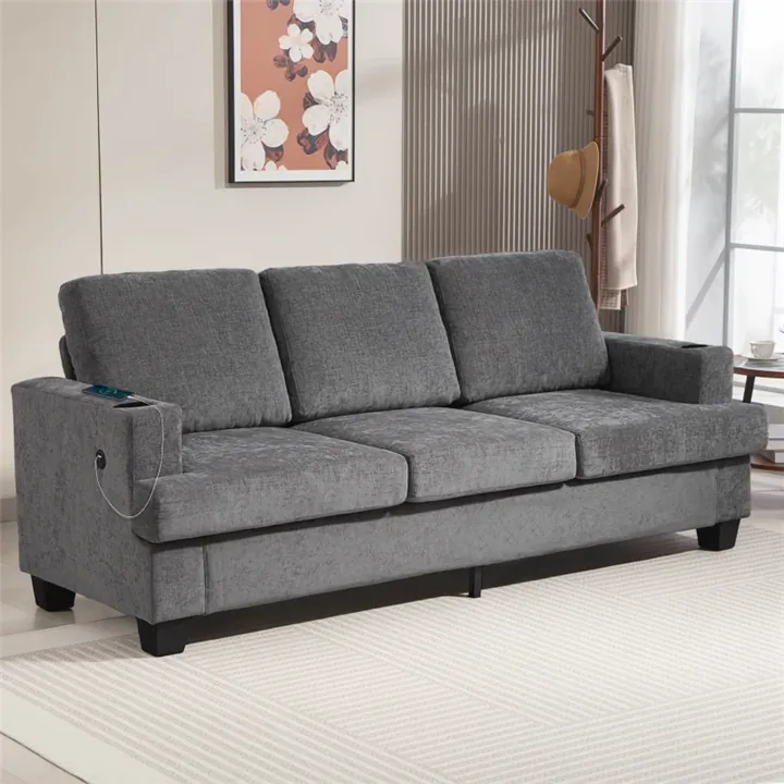 Comfort Lounge 3-Seater Sofa - Grey