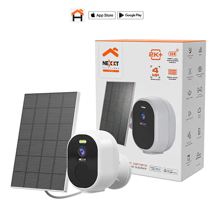 Nexxt Smart Wi-Fi® Solar Camera - White