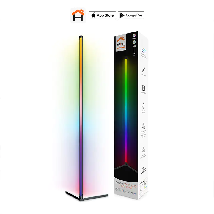 Nexxt Smart Wi-Fi LED Floor Lamp
