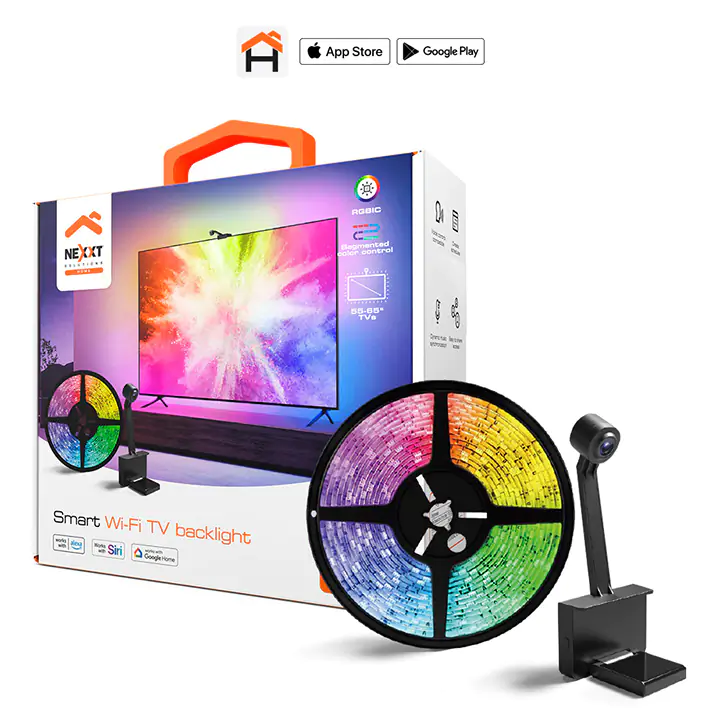 Nexxt Smart Wi-Fi TV backlight for 55-65" TV’s