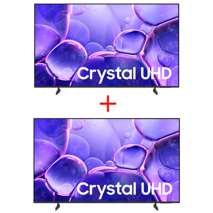 Samsung 43" U8000F Class Crystal UHD 4K Smart TV - Bundle of 2