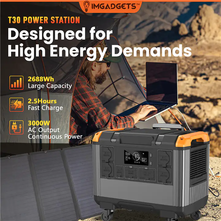 IMGadgets 2688Wh Portable Power Station with LiFePO4 Battery