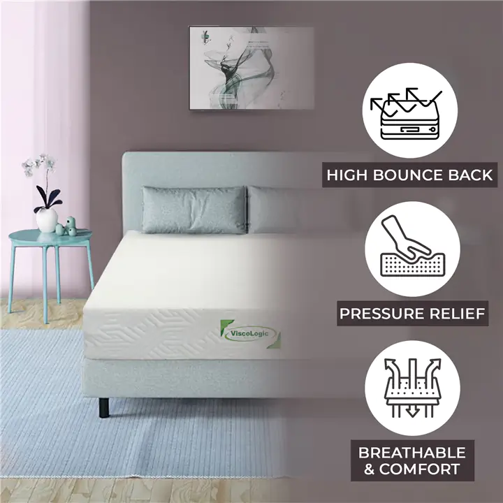 10 inch Queen Mattress Medium Firm Gel Infused Made in Canada