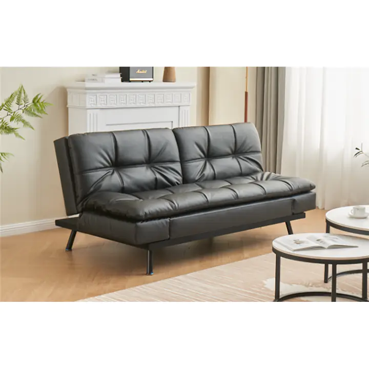 Convertible Memory Foam Sofa - Black