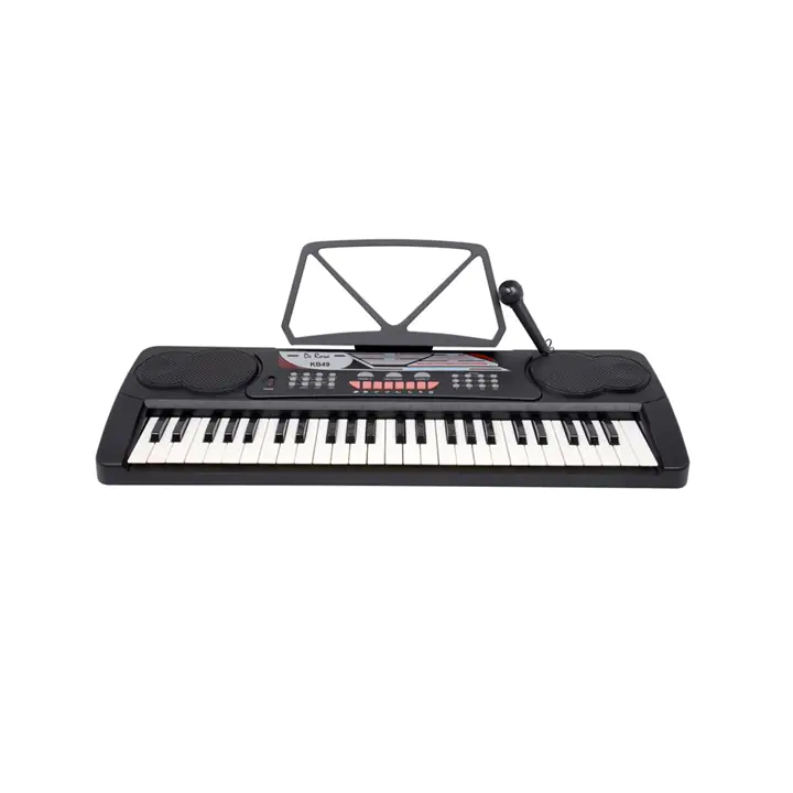 49 Note Kids Keyboard with Microphone, Music Rack, & AC Adaptor