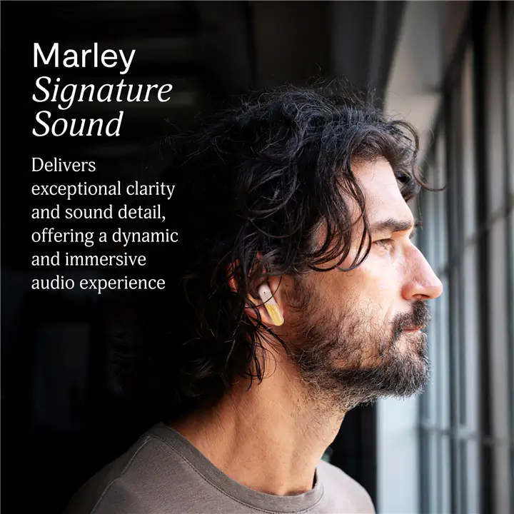 House of Marley Trenchtown ANC Wireless Earbuds - Cream