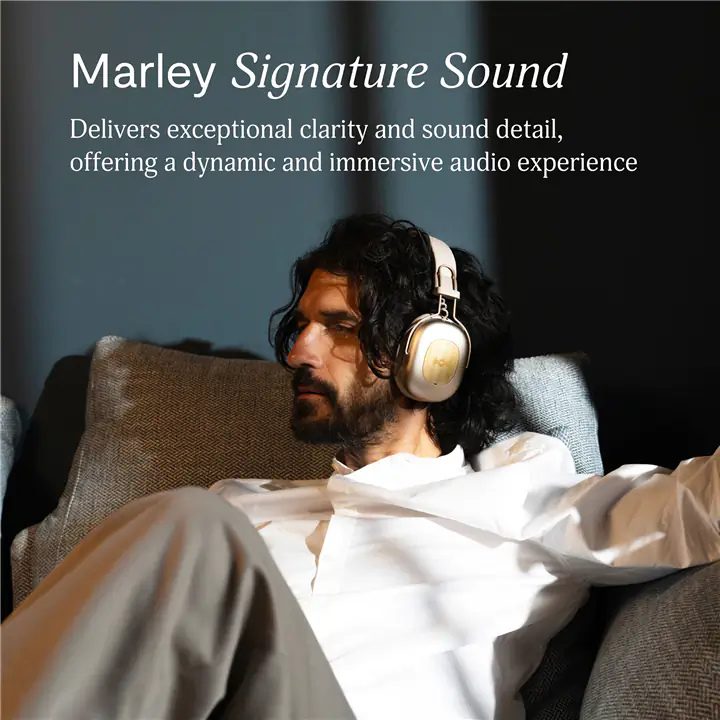 House of Marley Positive Vibration Rebel ANC Headphones - Creme