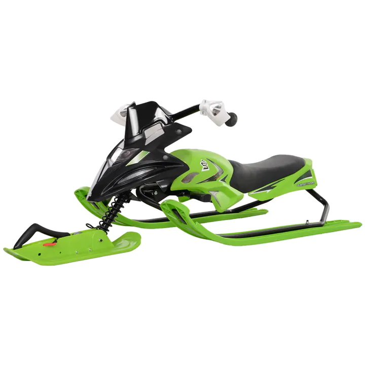 Kids Snow Racer Sleds with Padded Rubber Seat